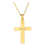 14k Gold | Cross Cremation Urn / Ash Holder Necklace