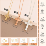 10k Gold | Cross Cremation Urn / Ash Holder Necklace