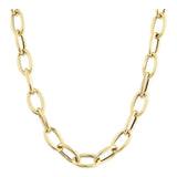 14k Gold | Oval Heavy Paperclip Necklace