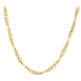 14k Gold | Butterfly - Singapore - Twisted Chain Necklace