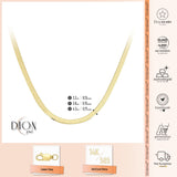 14k Gold | Flat Snake Herringbone Chain Necklace