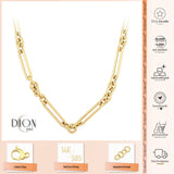 14k Gold | Extra Long Round Corners Paperclip Necklace