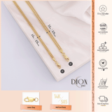 14k Gold | Double Curb Chain Necklace