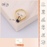 14k Gold | Ruby & Sapphire Reversible Ring