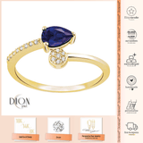 8k - 14k - 18k Gold | 0,58ct Diamond Sapphire Ring