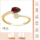 8k - 14k - 18k Gold | 0,58ct Diamond Ruby Ring