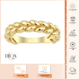 14k Gold | Bold Braid Textured Rope Ring