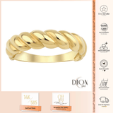 14k Gold | Twisted Dome Rope Ring