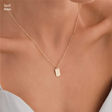 14k Gold | Initial Engraving Necklace