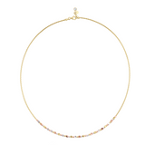 14k Gold | Cubic Design Italian Mesh Chain Necklace