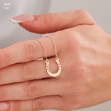 10K Gold | Horseshoe Minimal Necklace