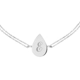 14k Gold | Flat Teardrop Cremation Urn / Ash Holder Bracelet