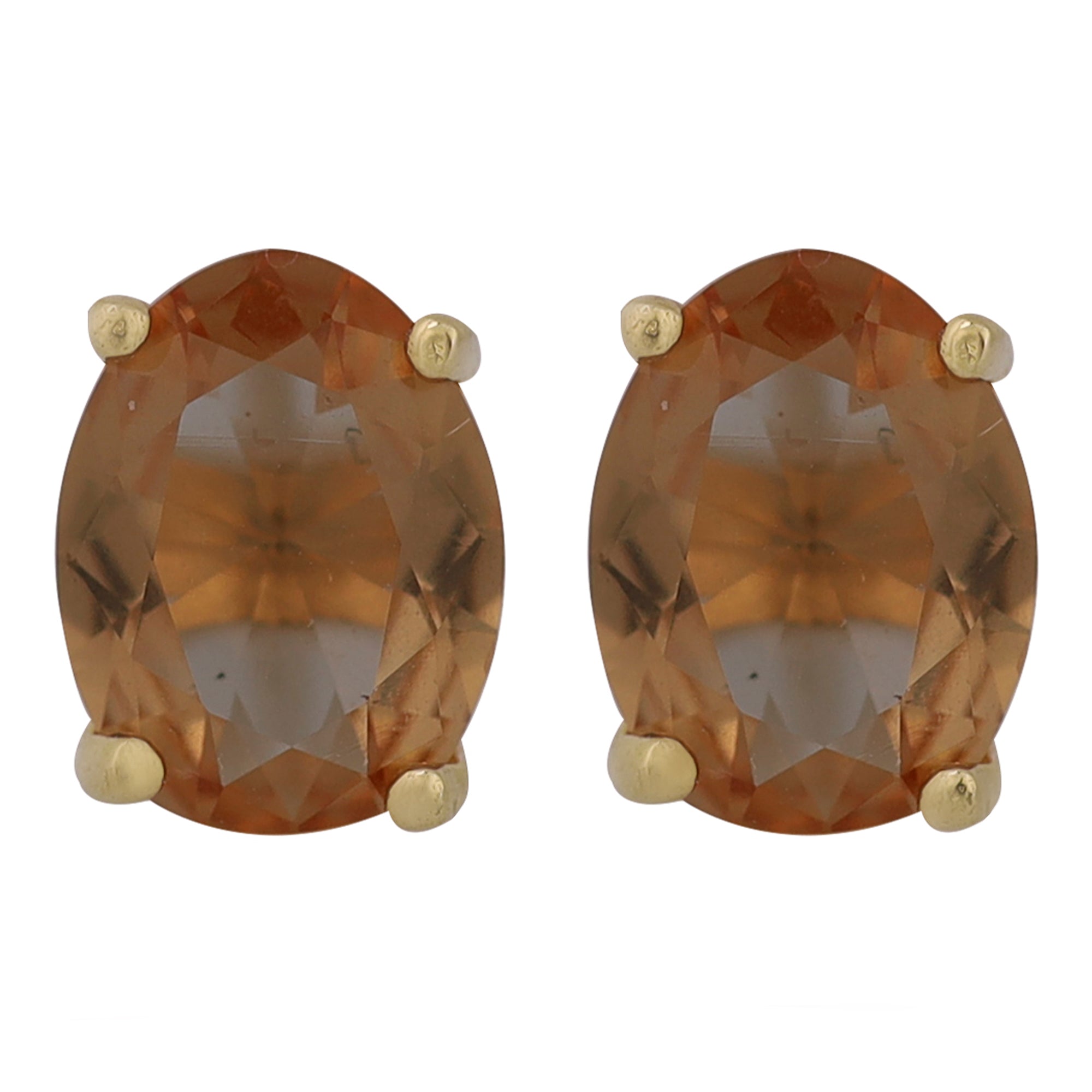 14k Gold | Turquoise Oval Stud Earrings